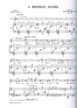 Britten, Birthday Hansel op. 92 (Vo,Hrp) (Faber Music)