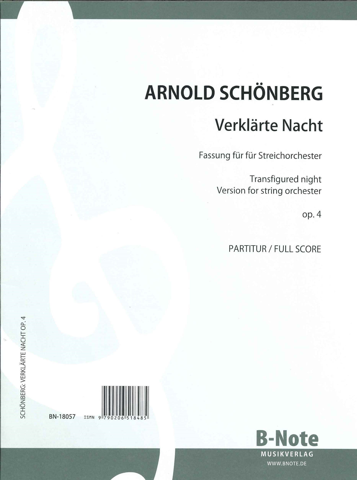 Schonberg, Verklarte Nacht: Full Score (B-Note)