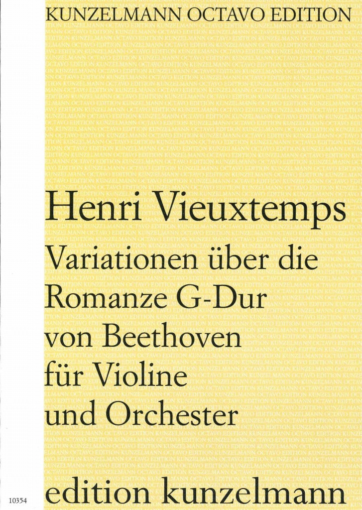 Vieuxtemps, Var. Beethovens Romanze (Kunzelmann)