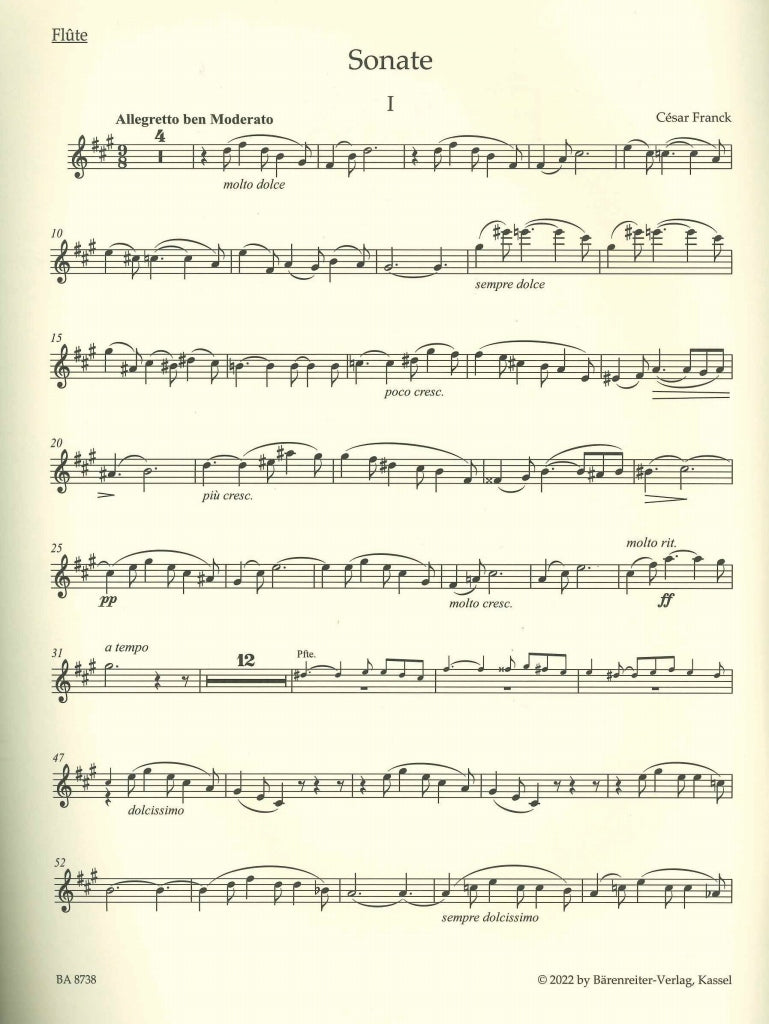 Franck, Sonata in A (Linden) (Barenreiter)