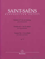 Saint-Saens, Sonata No. 1 in d op. 75 (Barenreiter)
