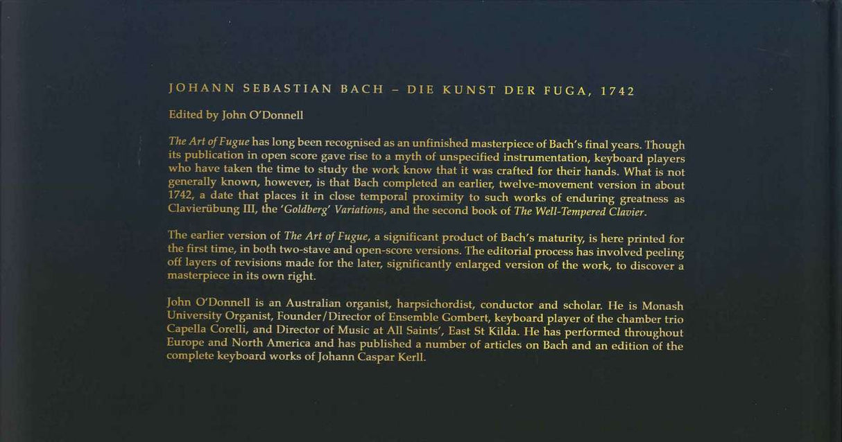 Bach, Kunst der Fuga 1742 (Lyrebird Music)