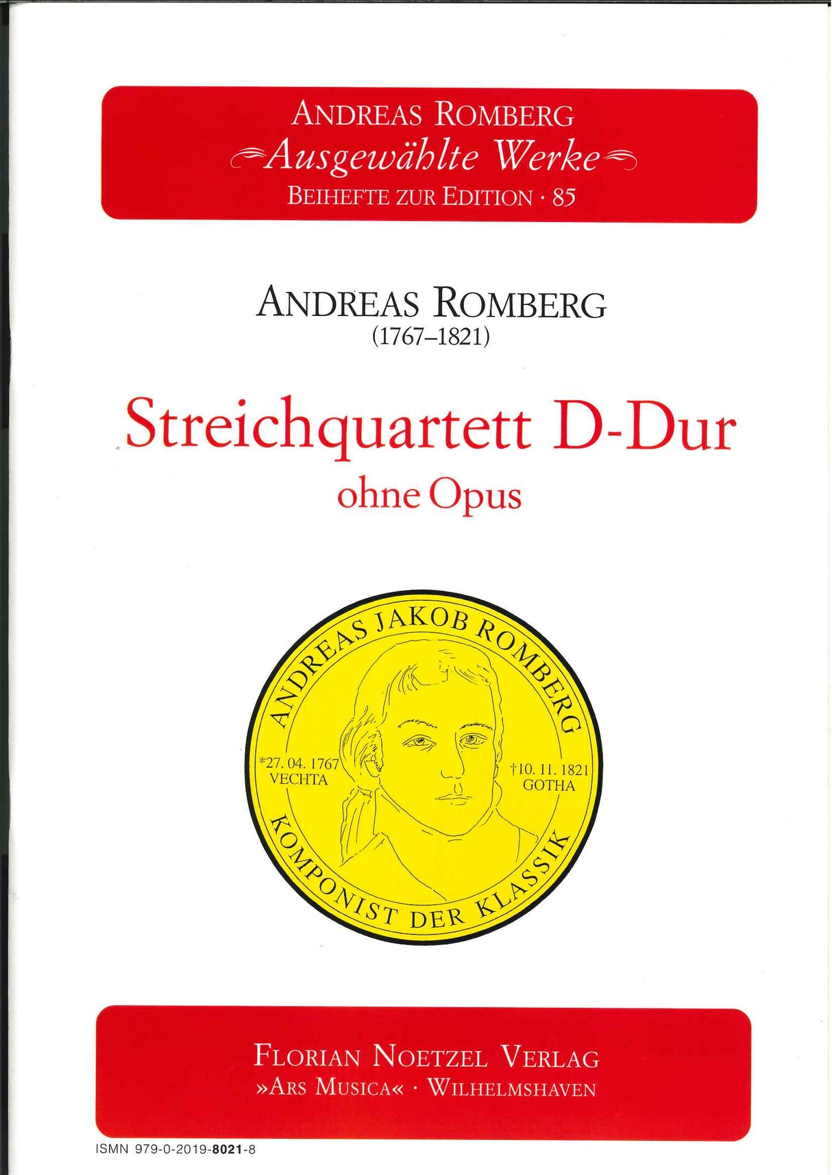Romberg, Streichquartett D-Dur ohne op. (Noetzel)