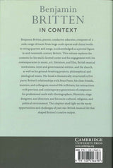 Stroeher, Benjamin Britten in Context (Cambridge University Press)