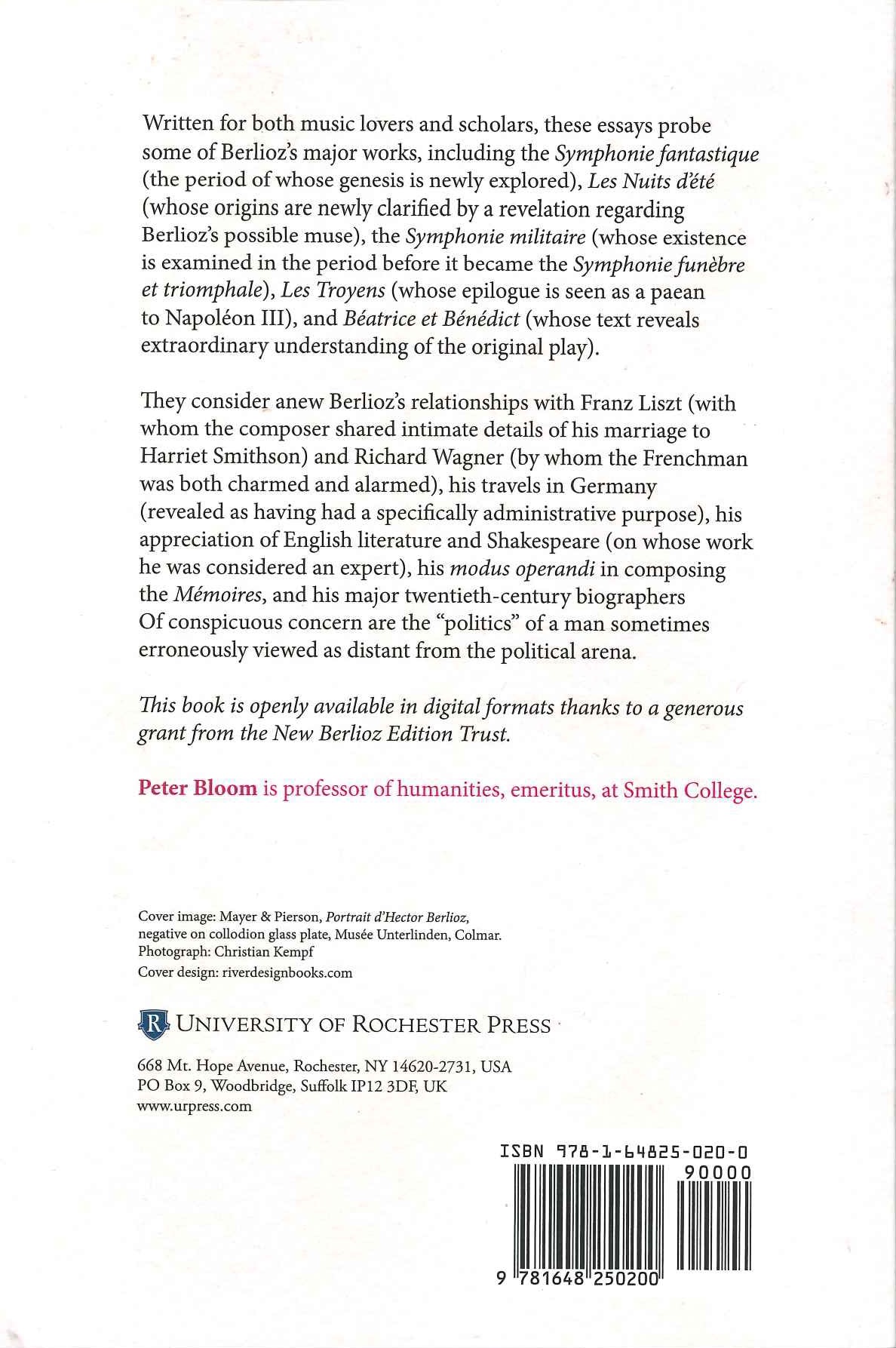 Bloom, Berlioz in Time: From Early Recog (Rochester Press, University of)