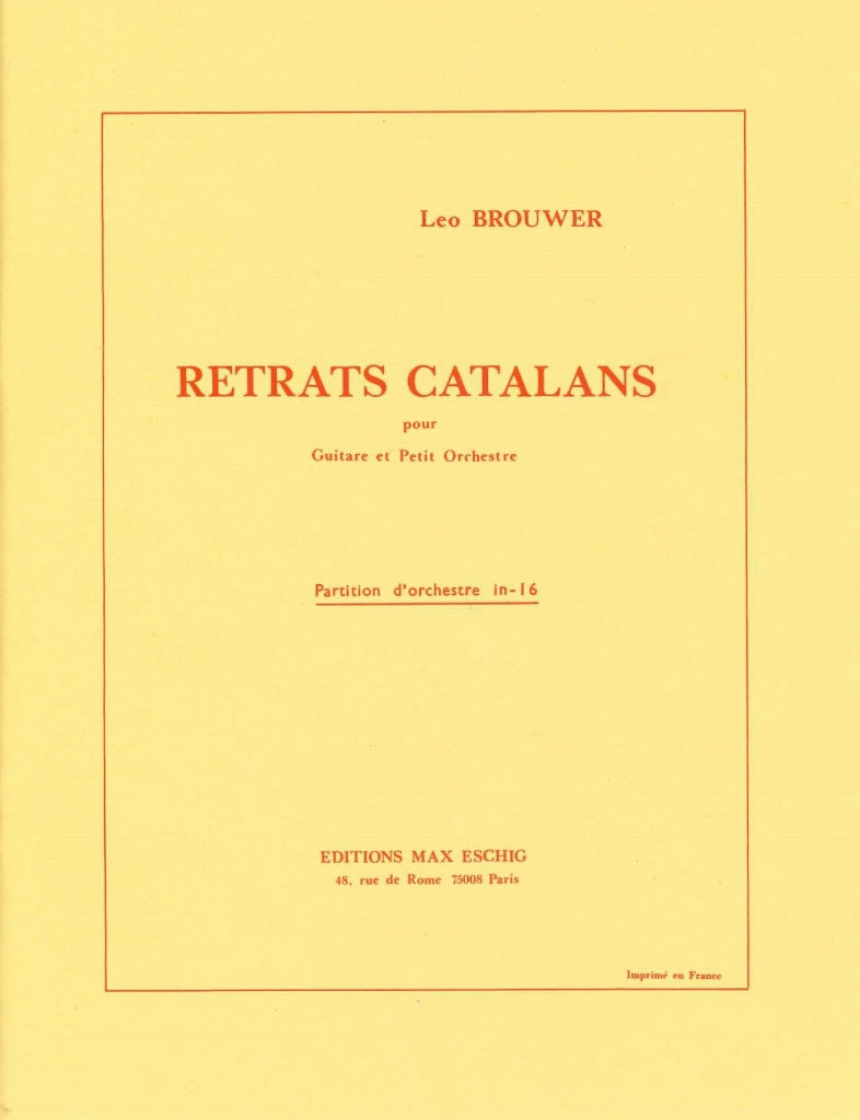 Brouwer, Retrats catalans (Guit,Orch) (Eschig)