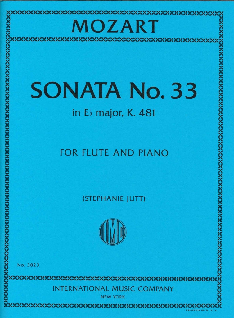 Mozart, Sonata KV 481 in Eb (Fl,Pf) (IMC)