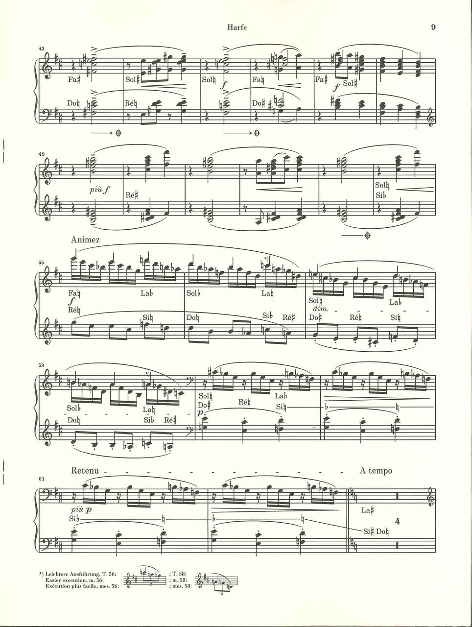 Debussy, Danses fur Harfe und Streicher (Henle)