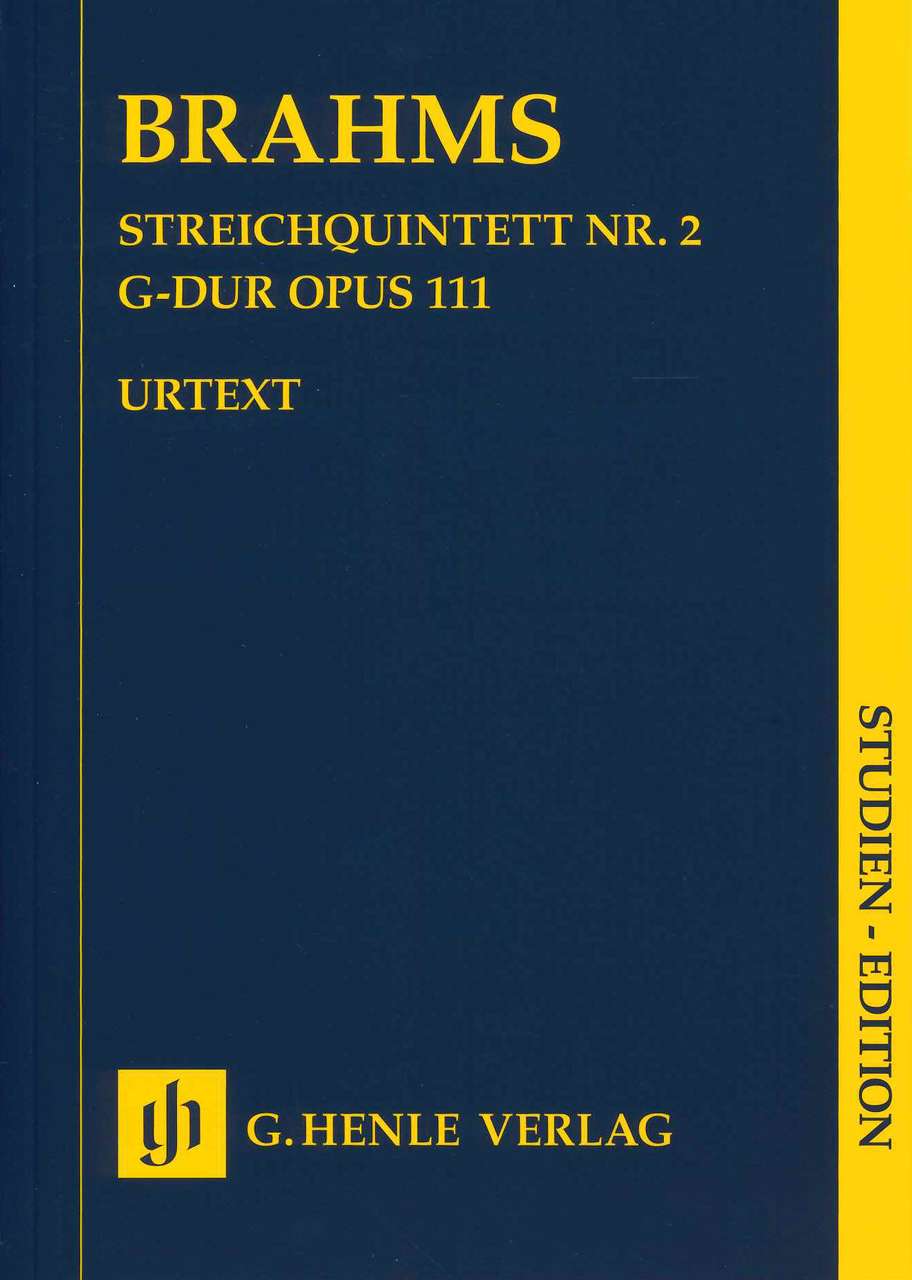 Brahms, String Quintet No. 2 op. 111 (Henle)