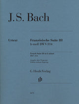 Bach, Franzosische Suite III (non-fing.) (Henle)