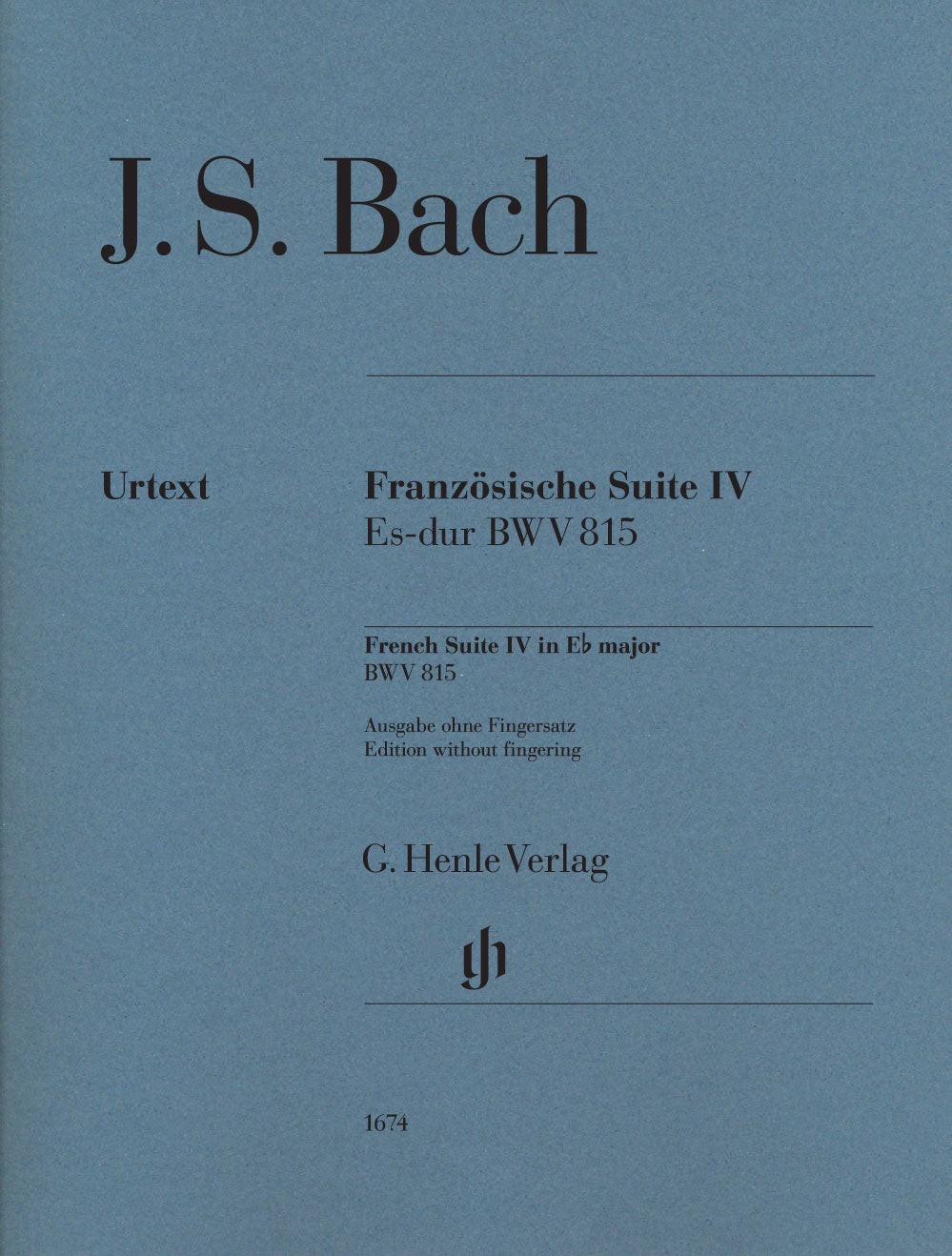 Bach, Franzosische Suite IV (non-fing.) (Henle)