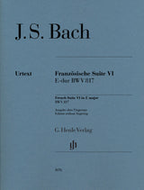Bach, Franzosische Suite VI (non-fing.) (Henle)