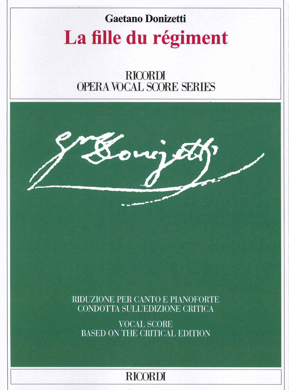 Donizetti, Fille du regiment [F] (Ricordi)