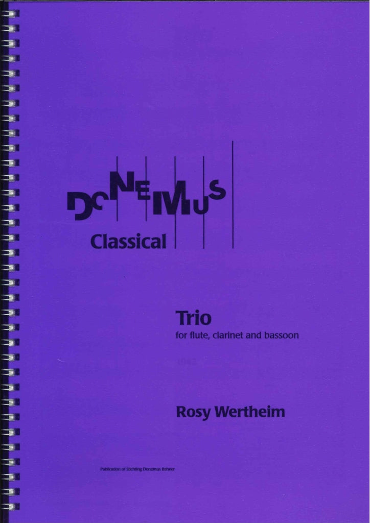 Weltheim, Trio (Fl,Cl,Bn): Score (Donemus)