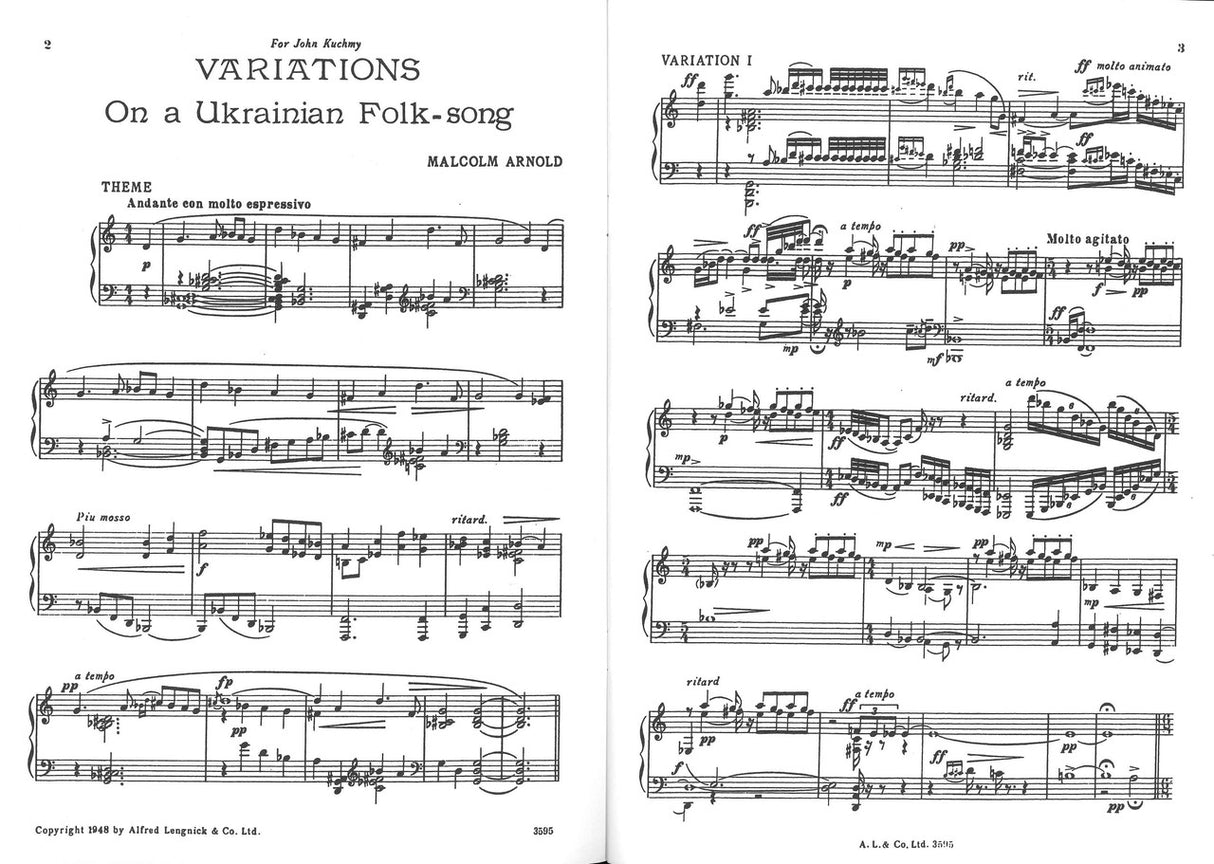 Arnold, Variations on a Ukrainian Folkso (Lengnick)