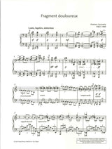 Horowitz, Fragment douloureux op. 14 (Schott)