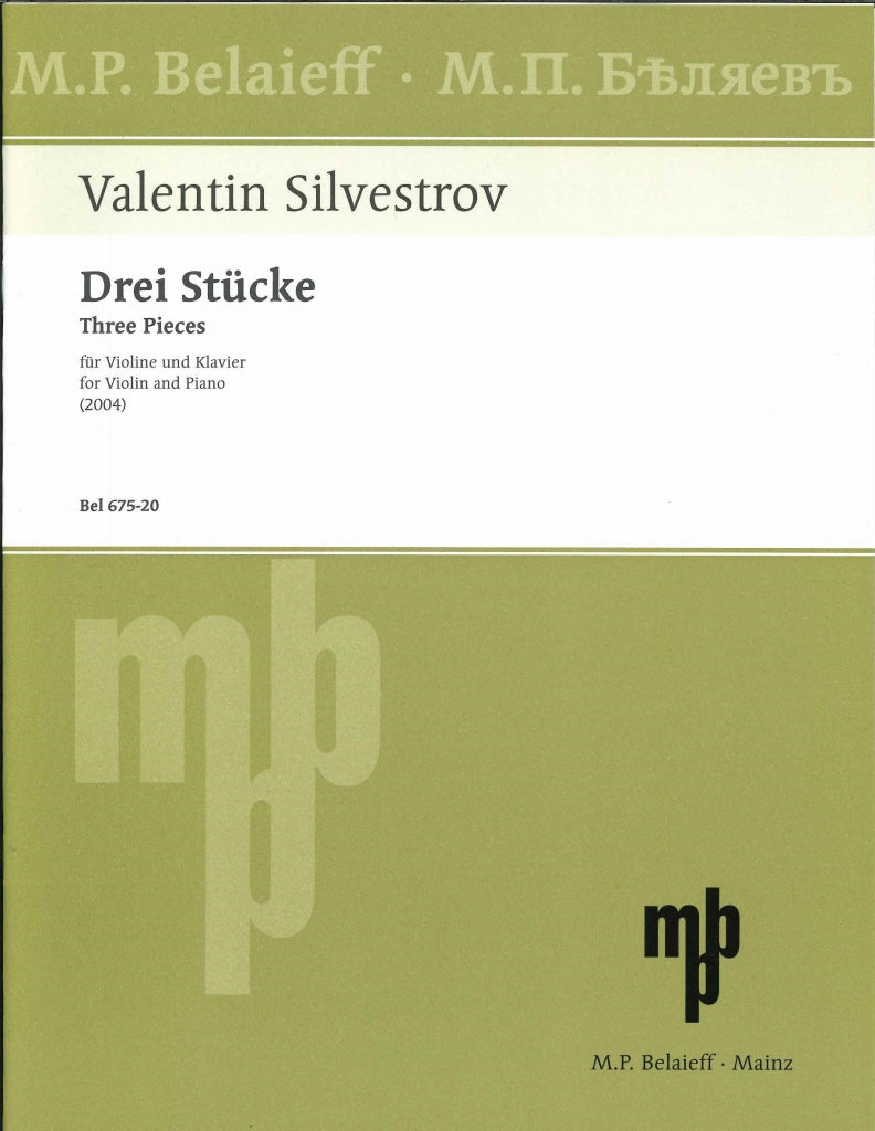Silvestrov, 3 Stucke (2004) (Belaieff)