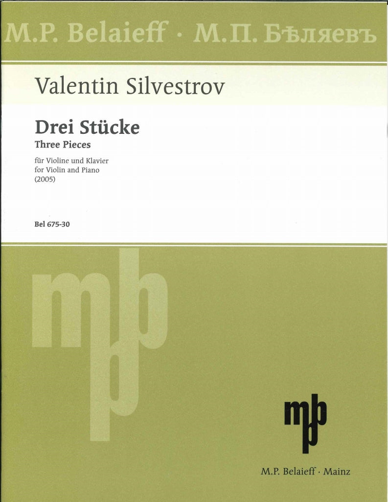 Silvestrov, 3 Stucke (2005) (Belaieff)