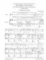 Silvestrov, 3 Stucke (2005) (Belaieff)
