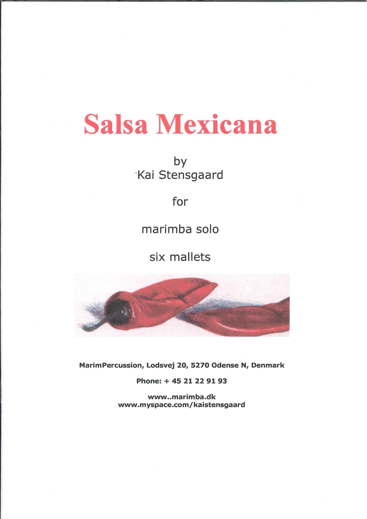 Stensgaard, Salsa Mexicana (6 Mallets) (MarimPercussion)