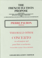 Boehm, Concerto en sol majeur op. 1 (Billaudot)