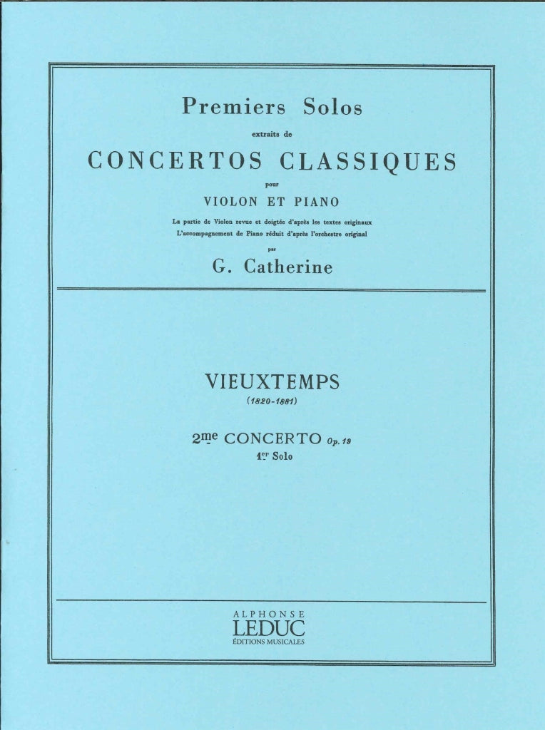 Vieuxtemps, Concerto No. 2, 1er Solo (Leduc)