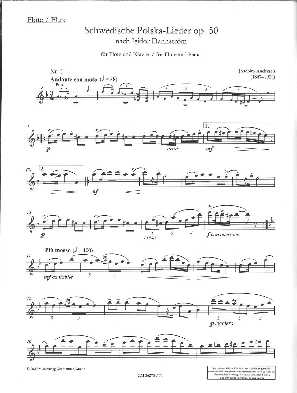 Andersen, Schwedische Polska-Lieder (Zimmermann)