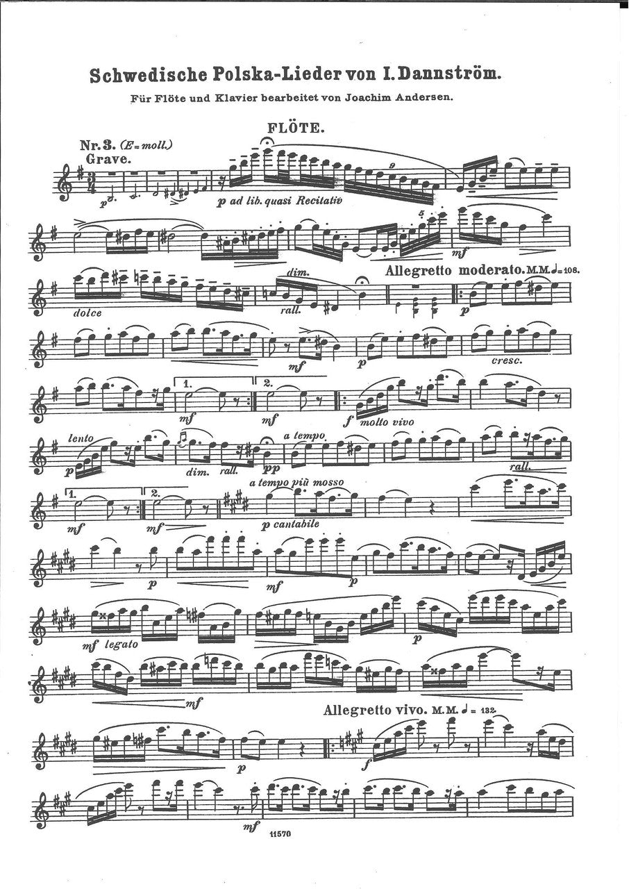 Andersen, Schwedische Polska-Lieder 3 (W.Hansen)