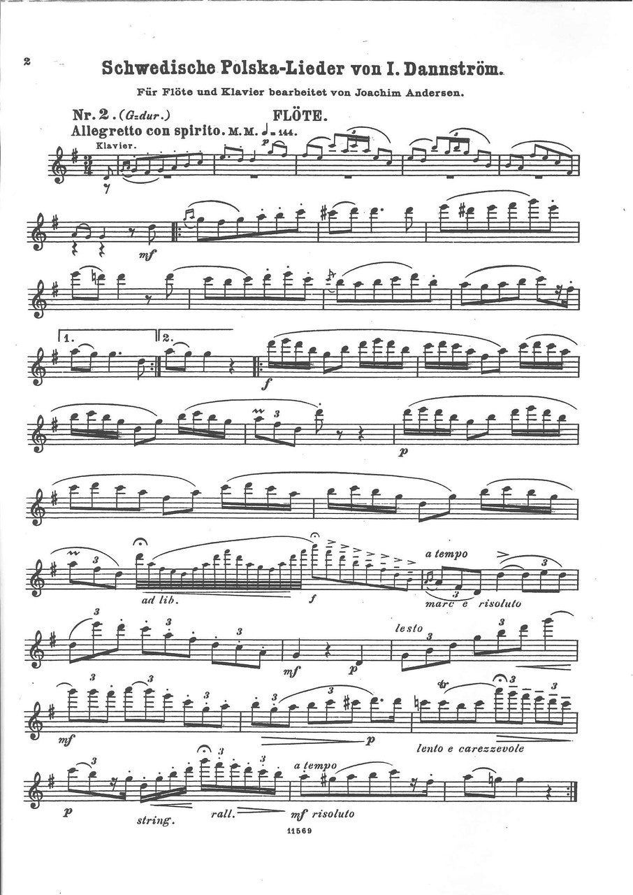 Andersen, Schwedische Polska-Lieder 2 (W.Hansen)