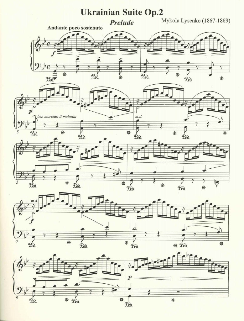 Lysenko, Ukrainian Suite op. 2 (Duma Music)