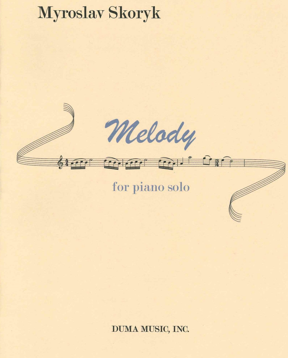 Skoryk, Melody, for Piano Solo (Duma Music)