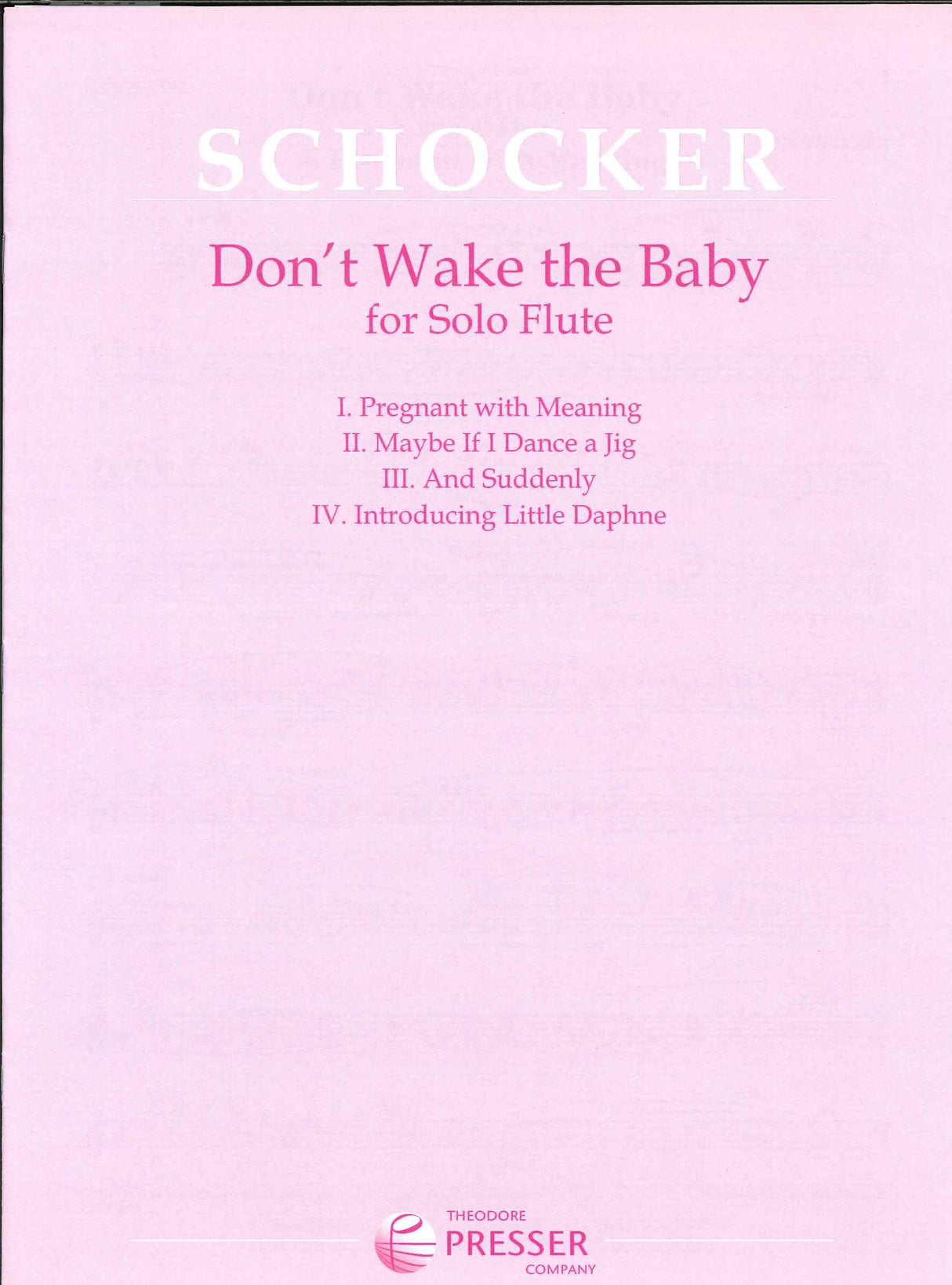 Schocker, Don't Wake the Baby (Fl Solo) (Presser)