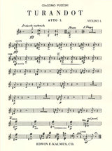 Puccini, Turandot: Score & Parts (E.F.Kalmus)