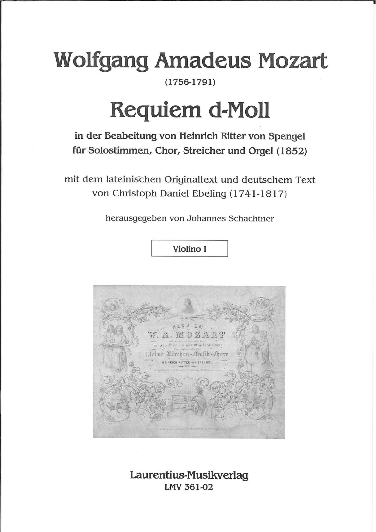Mozart/Spengel, Requiem: Violin I (Laurentius)