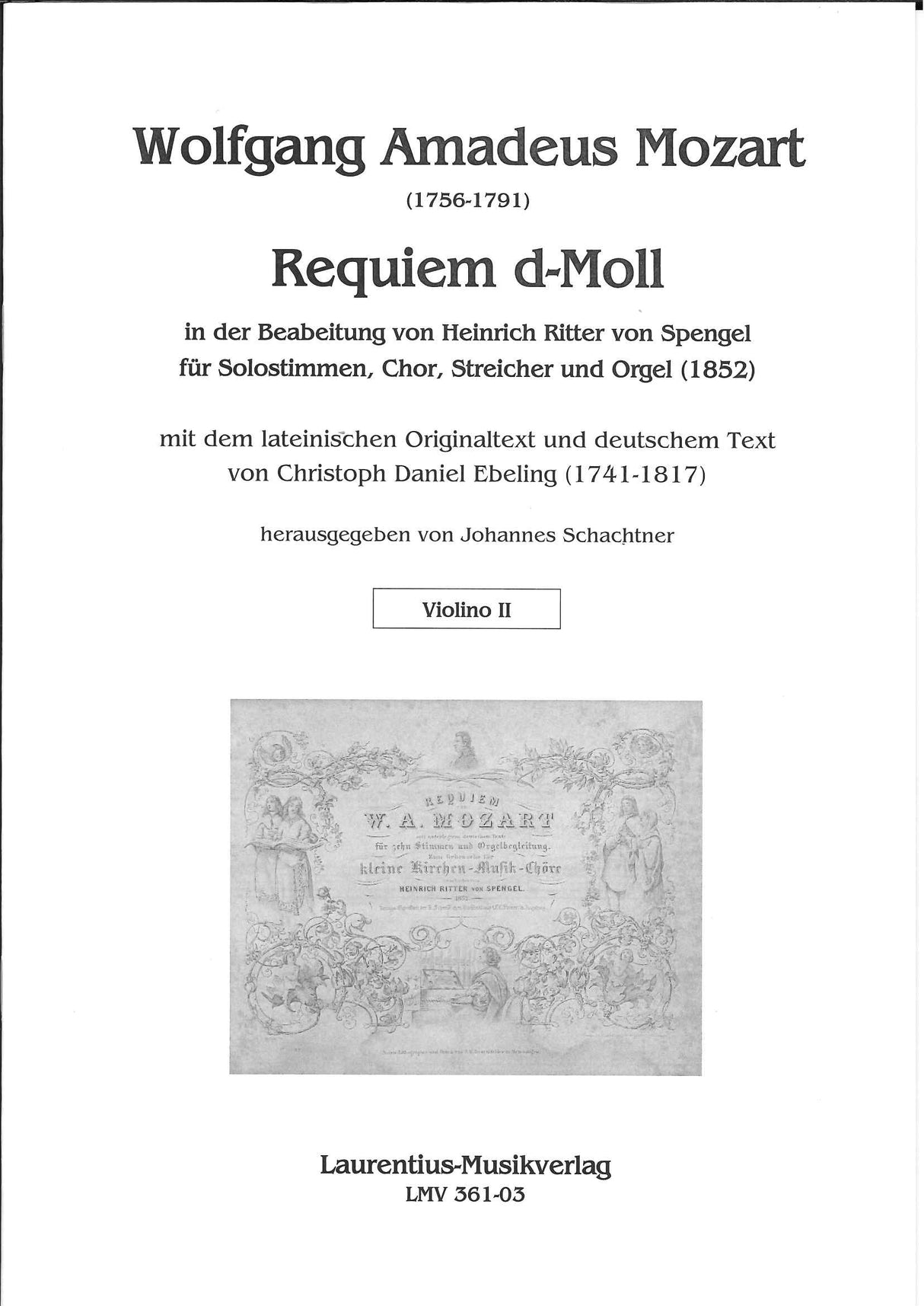 Mozart/Spengel, Requiem: Violin II (Laurentius)