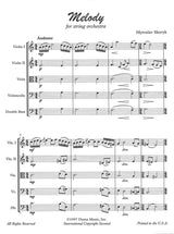 Skoryk, Melody, for String Orchestra (Duma Music)