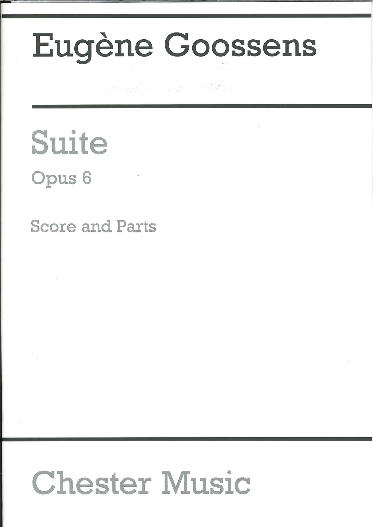 Goossens, Suite op. 6 (Fl,Vn,Hrp/2Vn,Pf) (Chester)