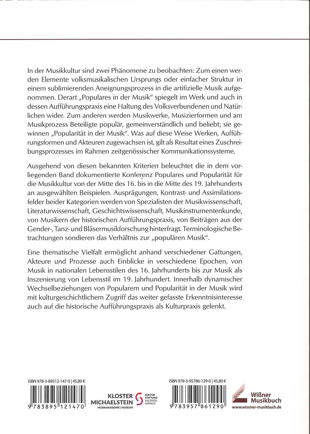 Omosky, Populares und Popularitat in der (Wissner)