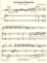 Skoryk, Carpathian Rhapsody (Vn,Pf) (Duma Music)