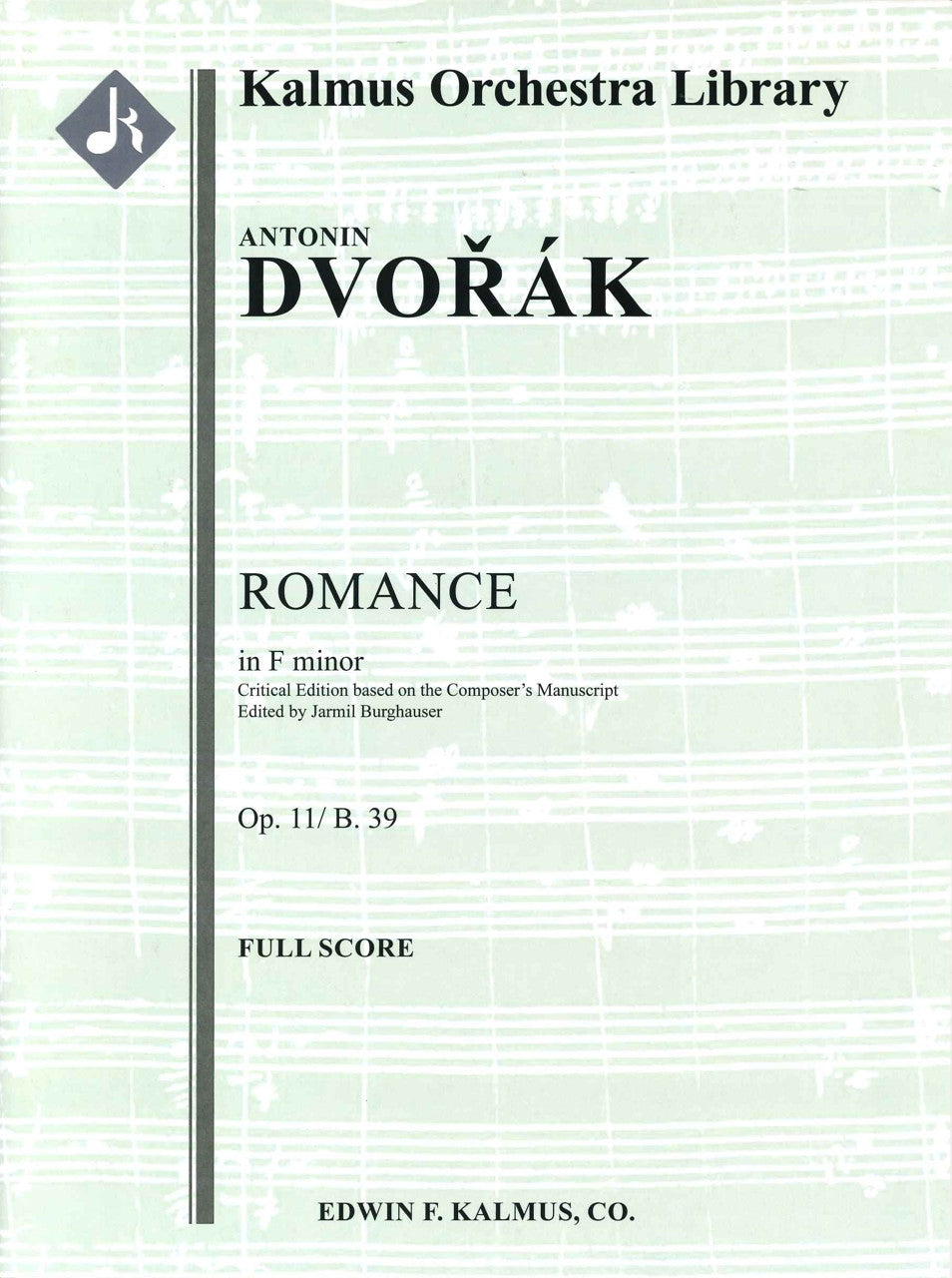 Dvorak, Romance op. 11 Full Score (E.F.Kalmus)