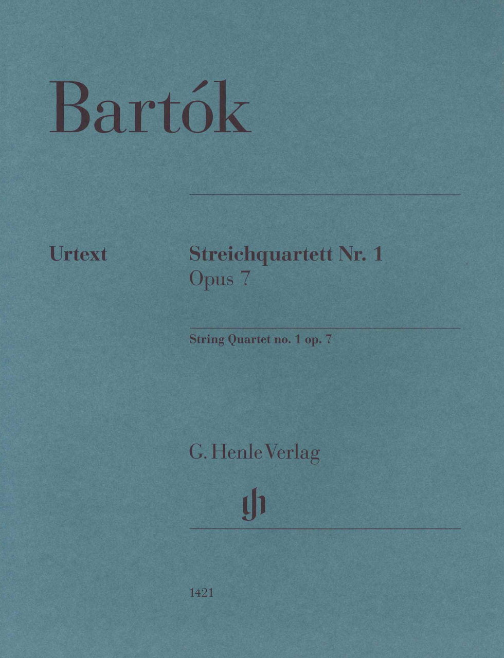 Bartok, String Quartet No. 1, op. 7 (Henle)