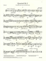 Bartok, String Quartet No. 1, op. 7 (Henle)