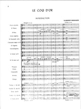 Rimsky-Korsakov, Coq d'or, Intro.. Score (Luck's Music)