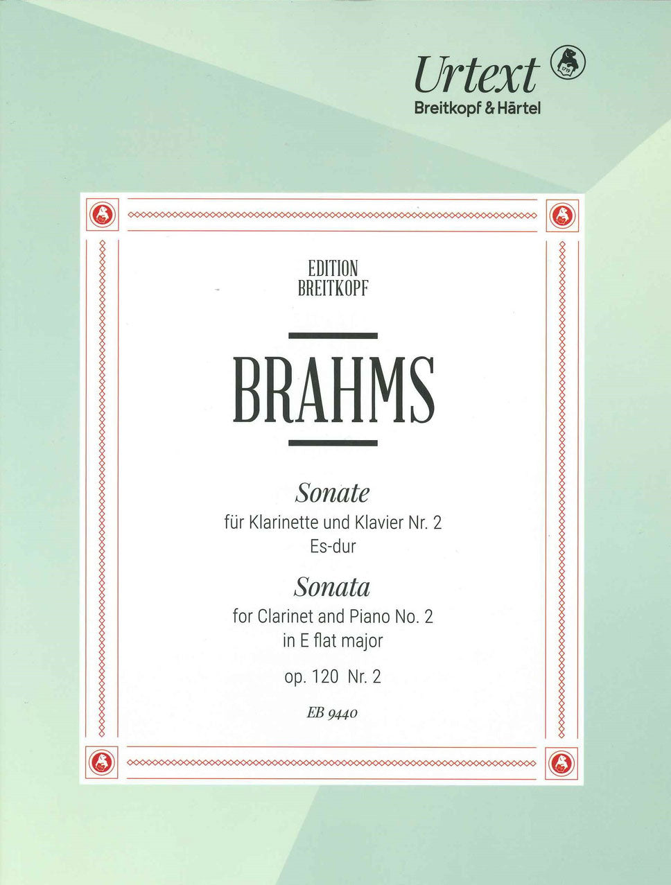 Brahms, Sonata op. 120/2 in Eb (Cl,Pf) (Breitkopf)