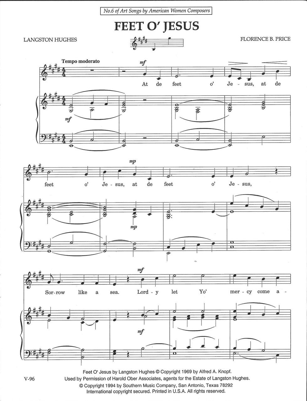 Price, 2 Songs: Feet o' Jesus, etc. (Southern)
