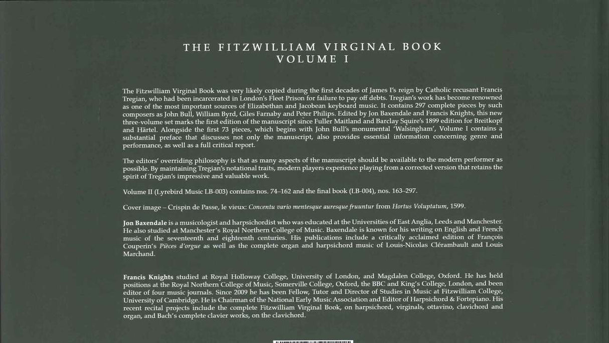 Fitzwilliam Virginal Book 1: No. 1-73 (Lyrebird Music)