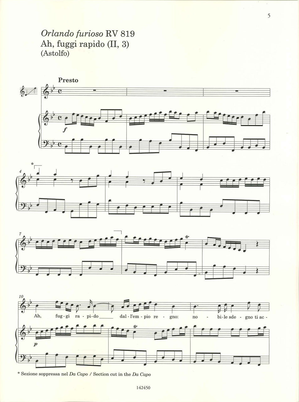 Vivaldi Album: 12 arie scelte (Sop,Kbd) (Ricordi)