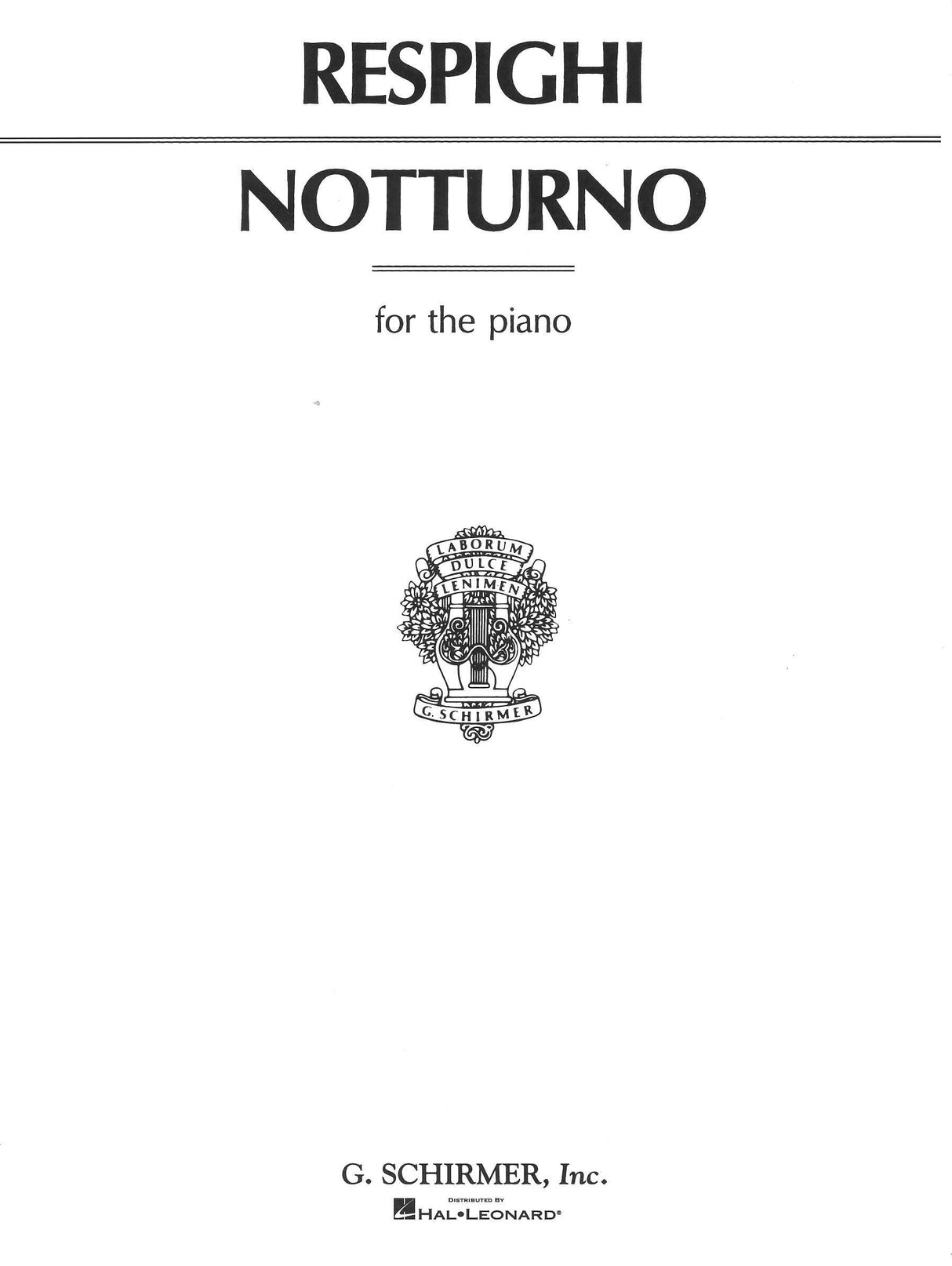 Respighi, Notturno P 44/3 (G.Schirmer)