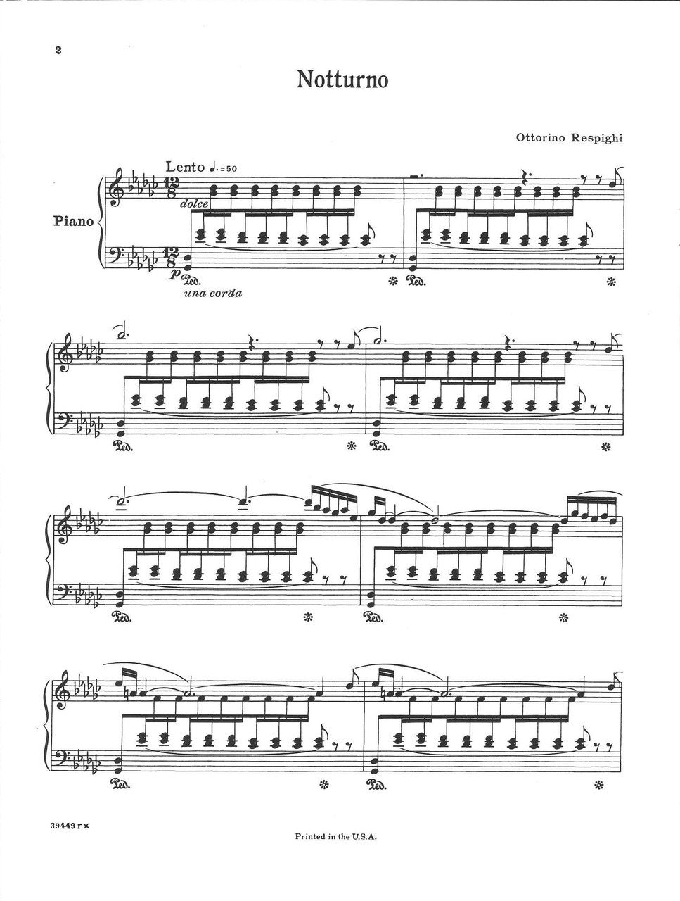 Respighi, Notturno P 44/3 (G.Schirmer)