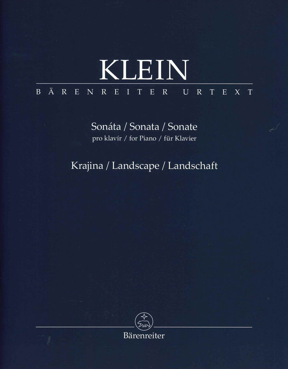 Klein, Sonata; Landscape [Cz] (Barenreiter)